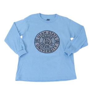 Utah State Aggies Logan University 1888 Blue Long-Sleeve T-Shirt
